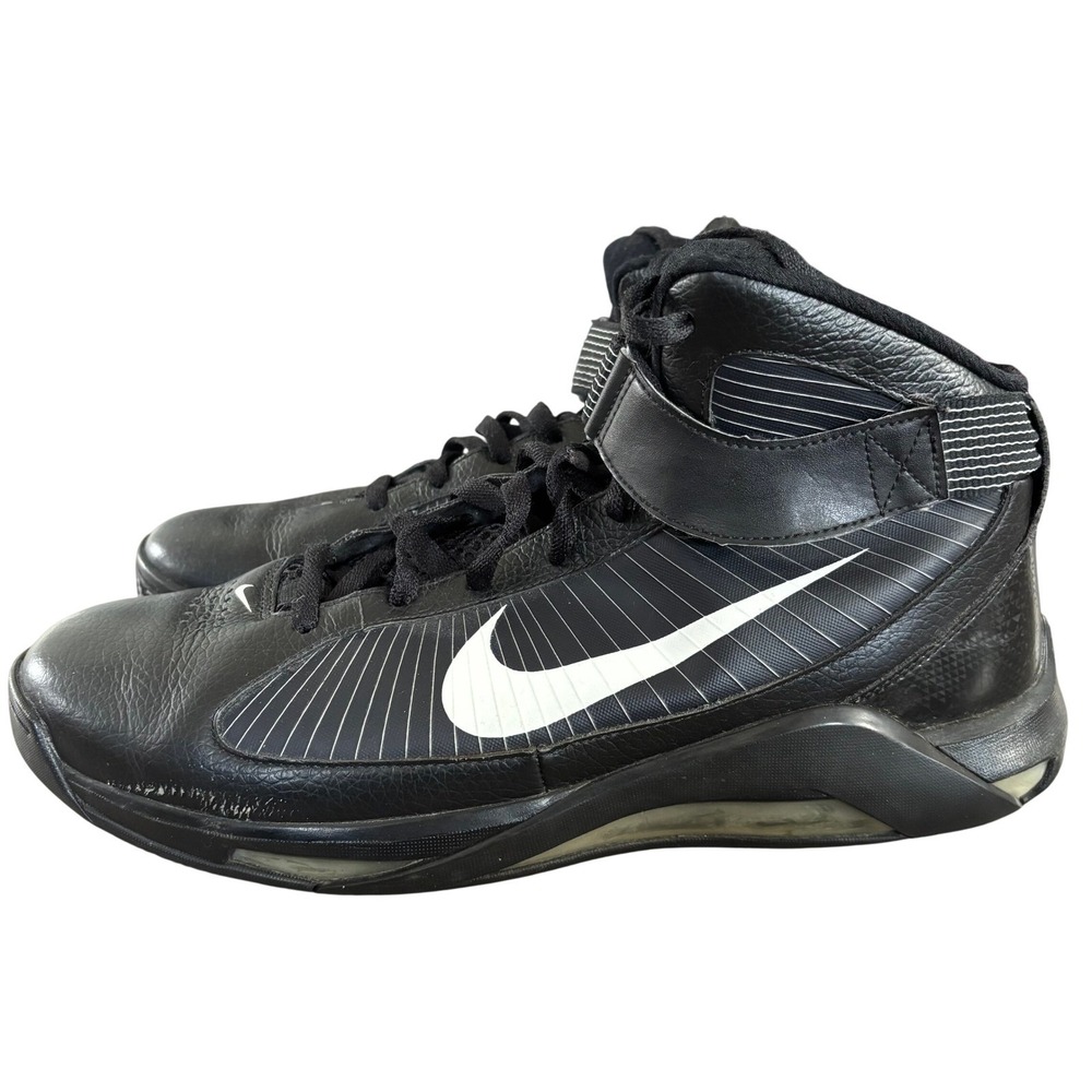 Nike Hypermax TB Basketball Sneakers Sz 12.5 Black‎ Leather